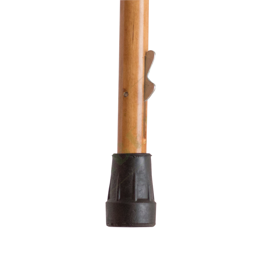 Арт.529 Трость деревянная с пластмассовой ручкой и устройством против скольжения
