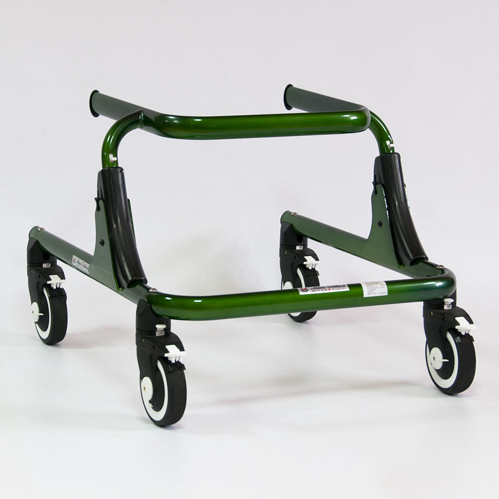 Ходунки на 4-х колесах  для развития навыков ходьбы (зеленый)