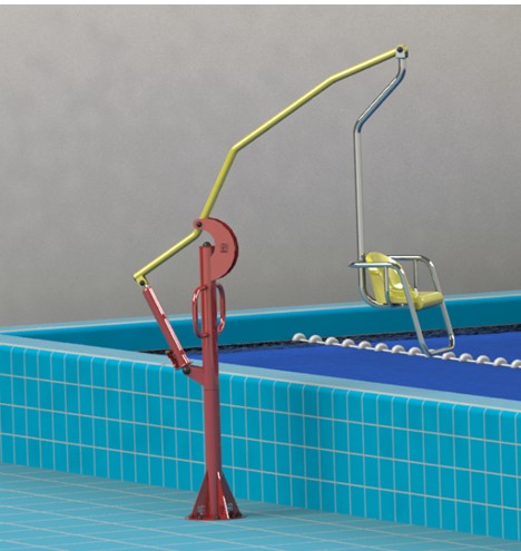Гидравлический поворотный подъемник-лифт для бассейнов