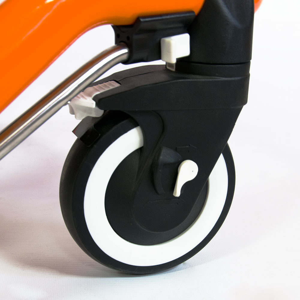 Ходунки на 4-х колесах  для развития навыков ходьбы (оранжевый)
