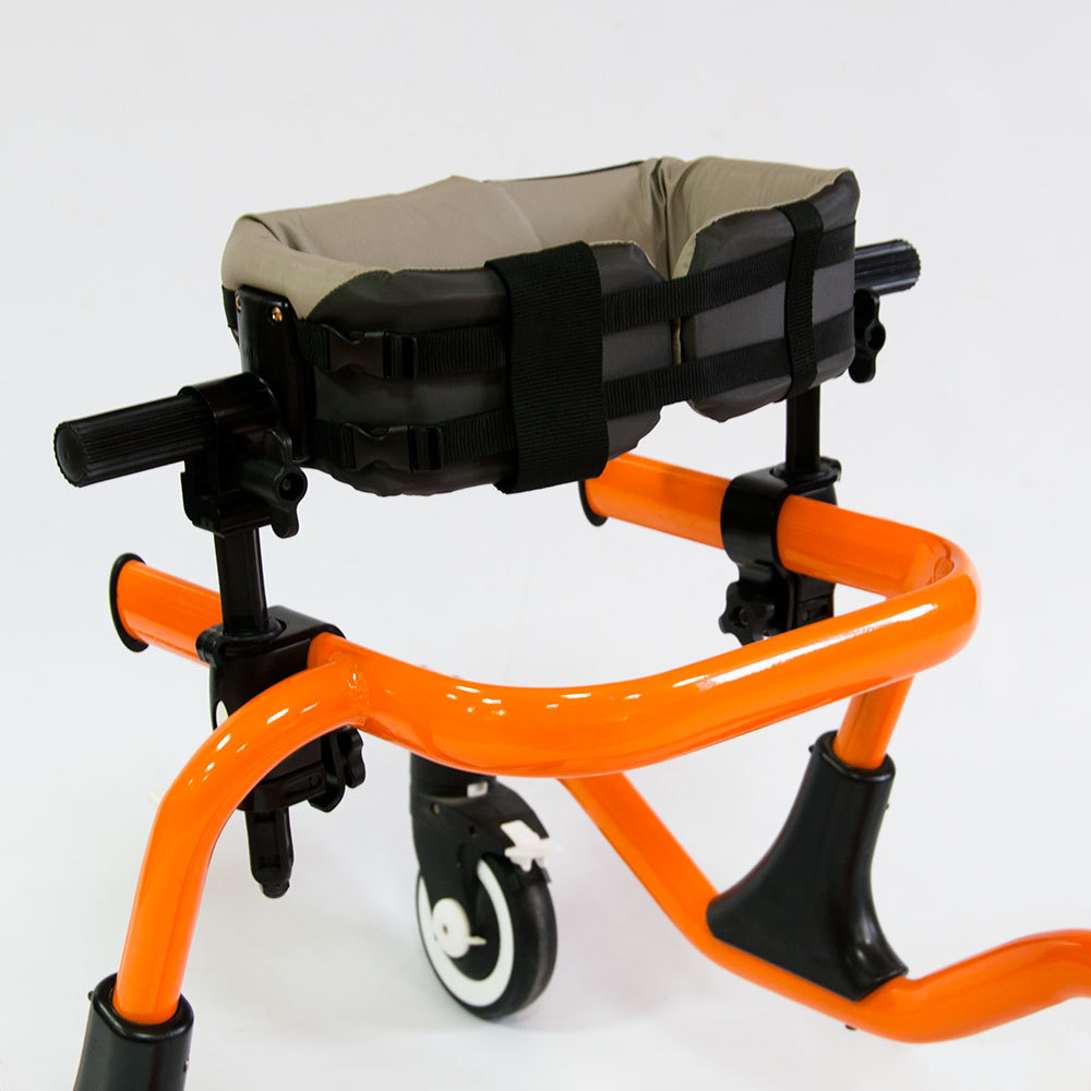Ходунки на 4-х колесах  для развития навыков ходьбы (оранжевый)
