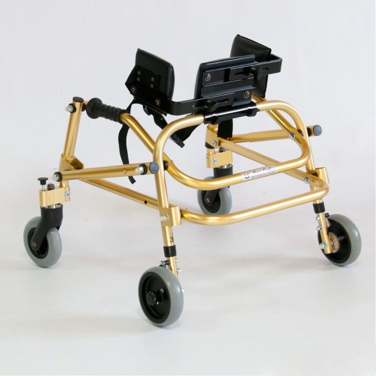 Ходунки на 4-х колесах для детей больных ДЦП (желтый)